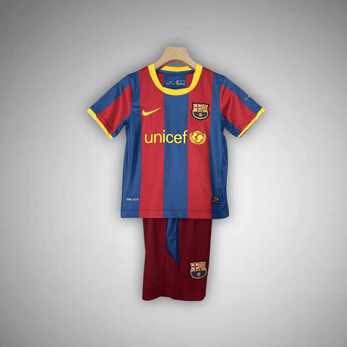10/11 FC Barcelona Home Kids Size Kit