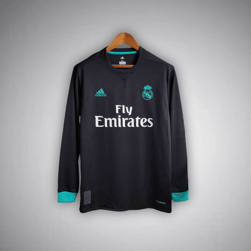 17/18 Real Madrid Long Sleeve Away Kit