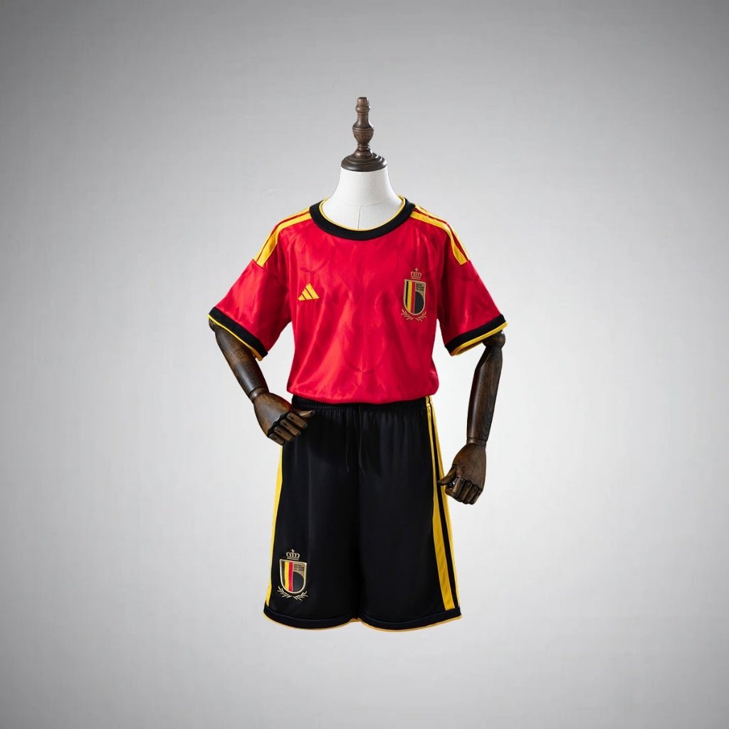 2026 Belgium Home Kids Size Kit from FootballPrestige.shop - Premium Concept kits