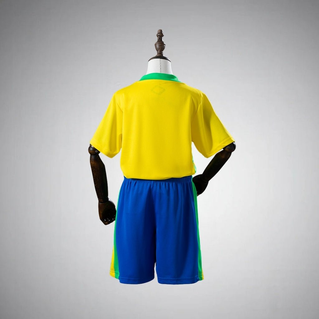 2026 Brazil Home Kids Size Kit from FootballPrestige.shop - Premium Concept kits