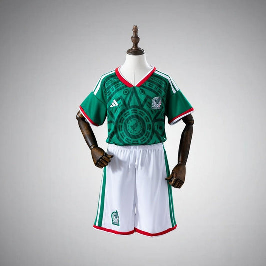 2026 Mexico Home Kids Size Kit from FootballPrestige.shop - Premium Concept kits