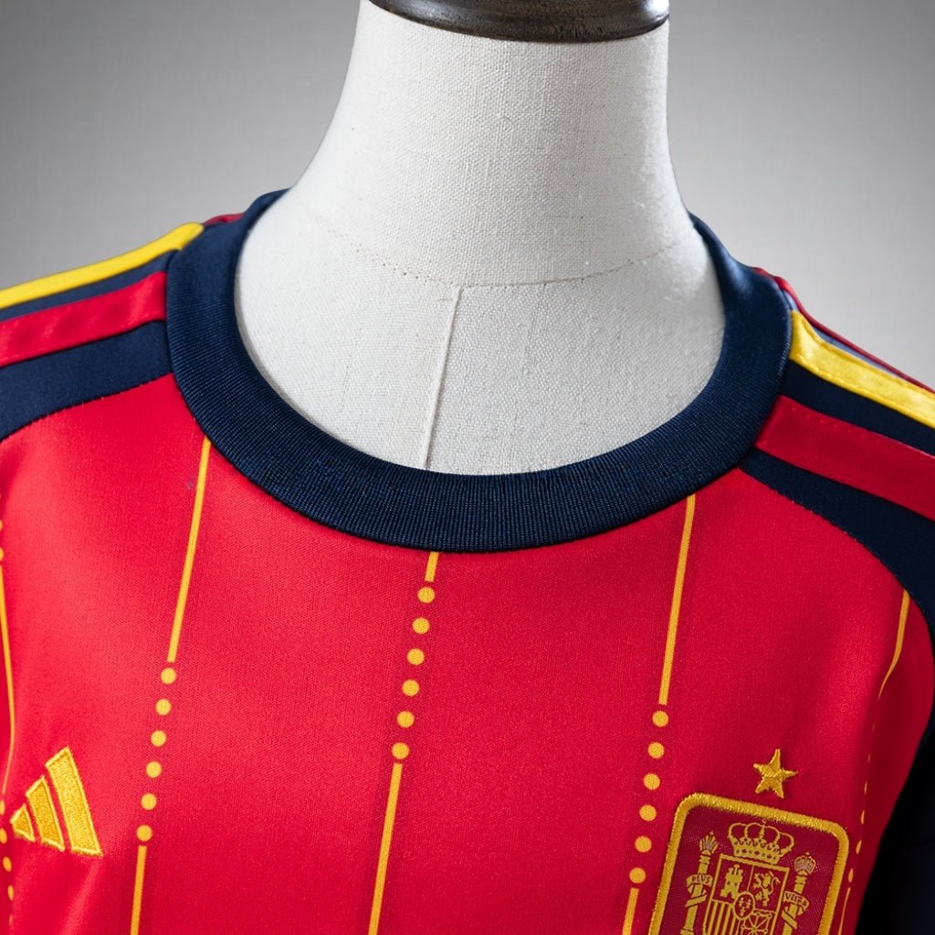 2026 Spain Home Kids Size Kit from FootballPrestige.shop - Premium Concept kits