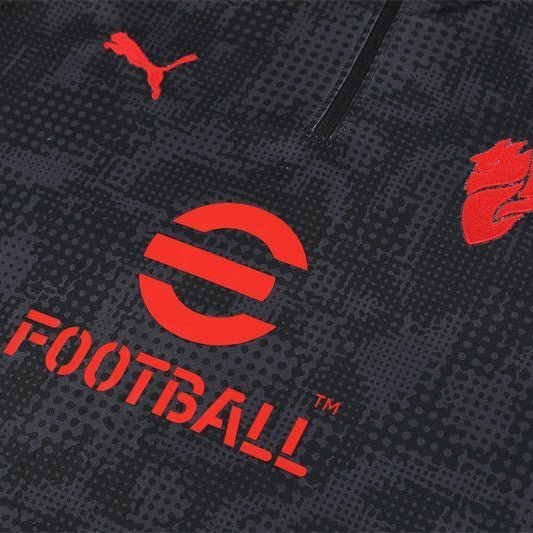 25/26 AC Milan Training Black Kids Size Tracksuit