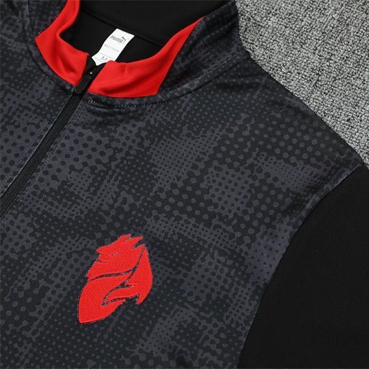 25/26 AC Milan Training Black Kids Size Tracksuit