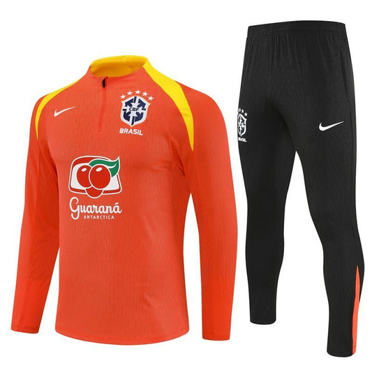 25/26 Brazil Training Orange Kids Size Tracksuit