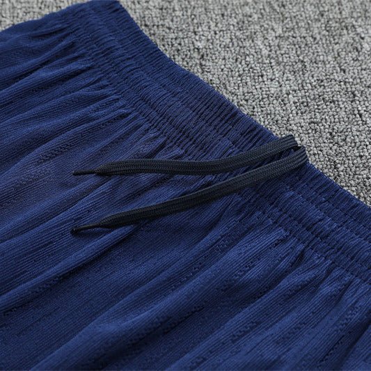 25/26 FC Barcelona Half Zip Training Blue/Purple Kids Size Tracksuit