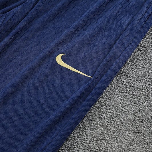 25/26 FC Barcelona Half Zip Training Purple/Blue Tracksuit