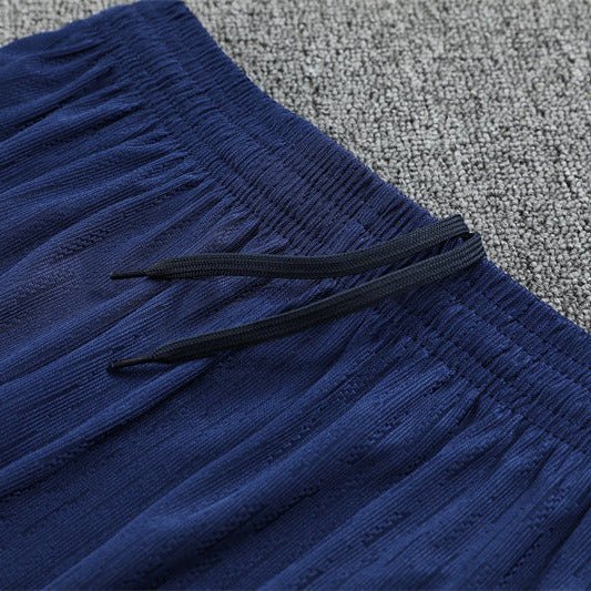 25/26 FC Barcelona Half Zip Training Purple/Blue Tracksuit