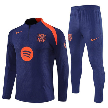 25/26 FC Barcelona Training Blue/Orange Kids Size Tracksuit