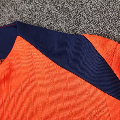 25/26 FC Barcelona Training Orange/Blue Kids Size Tracksuit