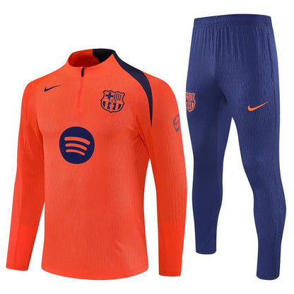 25/26 FC Barcelona Training Orange/Blue Kids Size Tracksuit