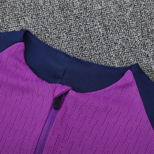 25/26 FC Barcelona Training Purple/Blue Tracksuit