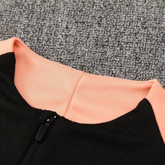 25/26 France Training Black/Light Pink Kids Size Tracksuit