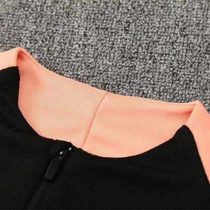 25/26 France Training Black/Light Pink Kids Size Tracksuit