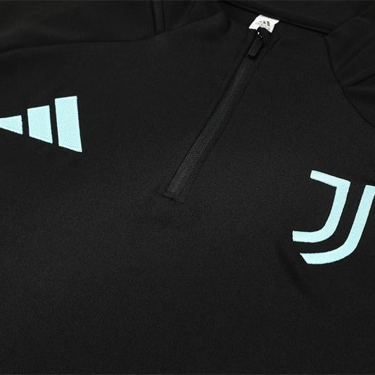 25/26 Juventus Training Black Kids Size Tracksuit