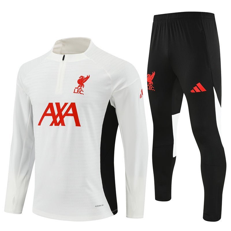 25/26 Liverpool Training White Kids Size Tracksuit