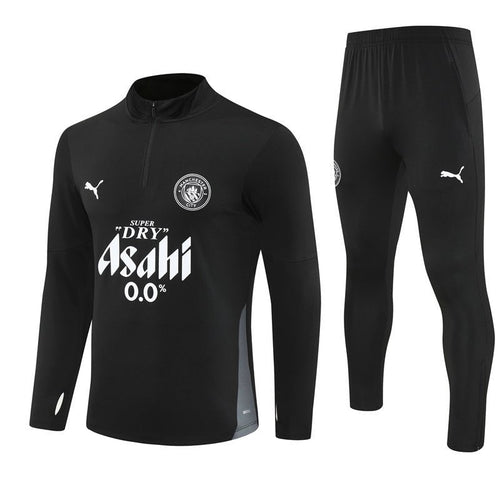 25/26 Manchester City x Asahi Black Kids Size Tracksuit