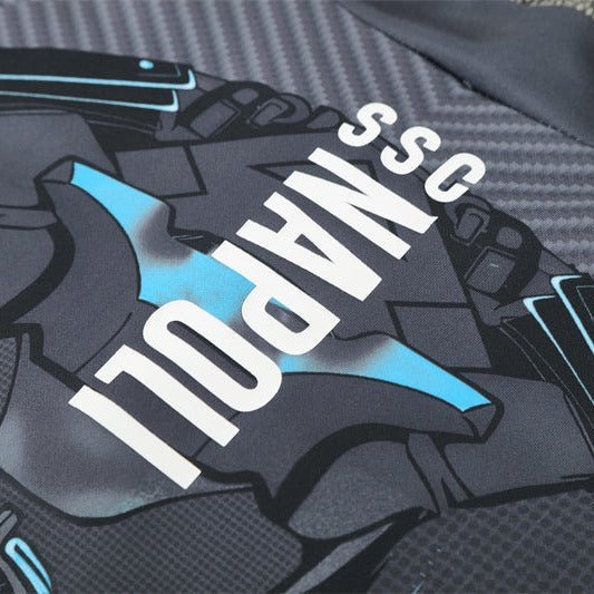 25/26 Napoli Training Black Kids Size Tracksuit