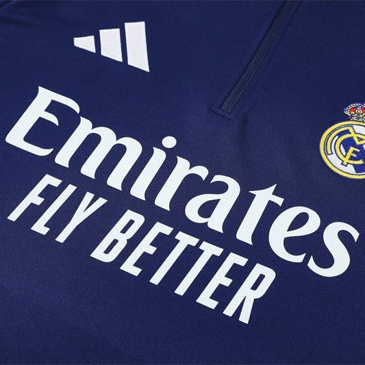 25/26 Real Madrid Training Blue Kids Size Tracksuit