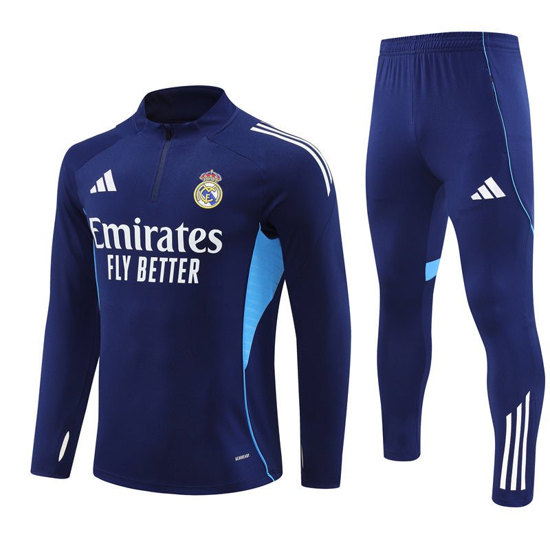 25/26 Real Madrid Training Blue Tracksuit