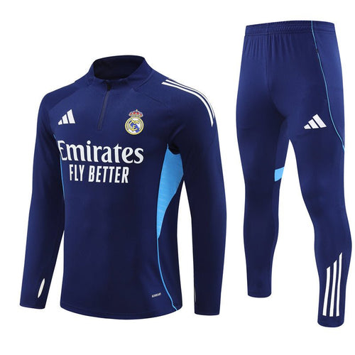 25/26 Real Madrid Training Blue Tracksuit