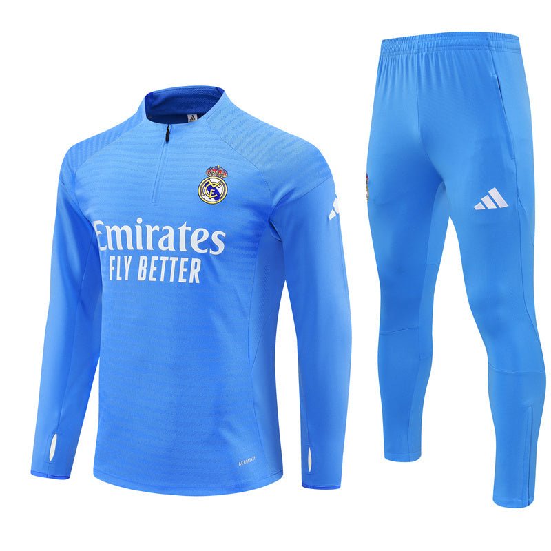 25/26 Real Madrid Training Light Blue Tracksuit