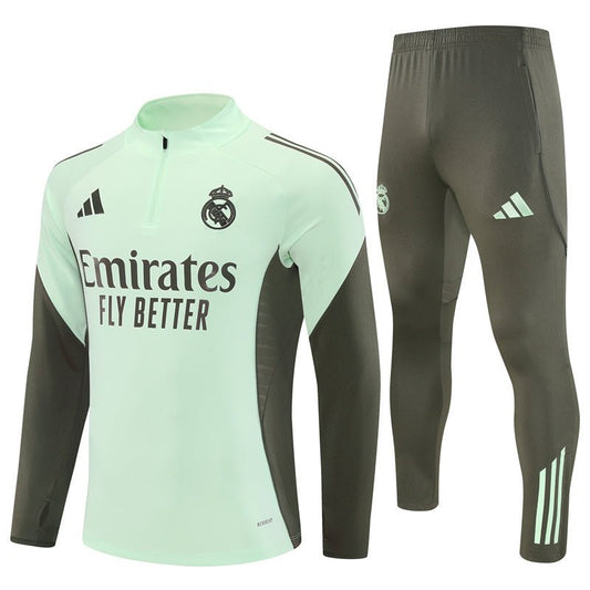 25/26 Real Madrid Training Lime Green Tracksuit