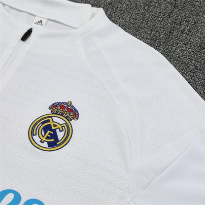 25/26 Real Madrid Training White/Light Blue Kids Size Tracksuit