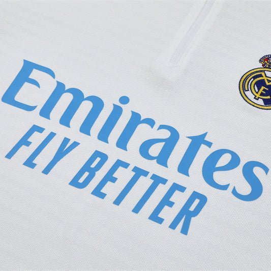 25/26 Real Madrid Training White/Light Blue Tracksuit