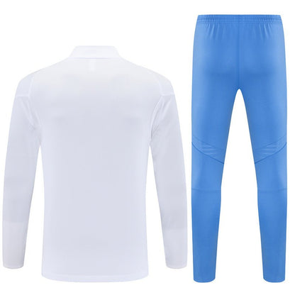 25/26 Real Madrid Training White/Light Blue Tracksuit