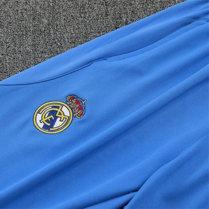 25/26 Real Madrid Training White/Light Blue Tracksuit