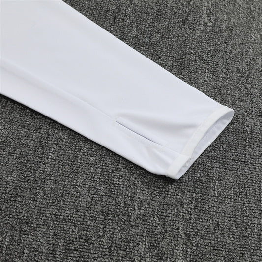 25/26 Real Madrid Training White/Light Blue Tracksuit