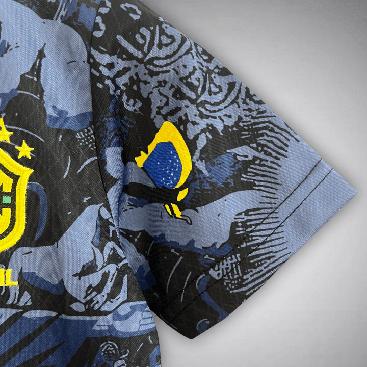 Brazil "Jesus" Premium Blue Kids Size Kit