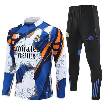 Real Madrid "Azul Reactor" Premium Kids Size Tracksuit