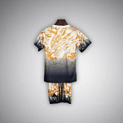 Real Madrid "Draconic Flame" Premium Kids Size Kit from FootballPrestige.shop - Premium Concept kits