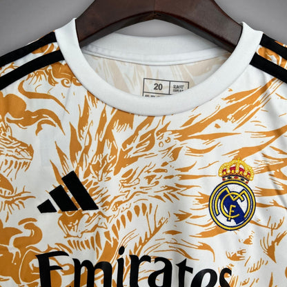 Real Madrid "Draconic Flame" Premium Kids Size Kit from FootballPrestige.shop - Premium Concept kits