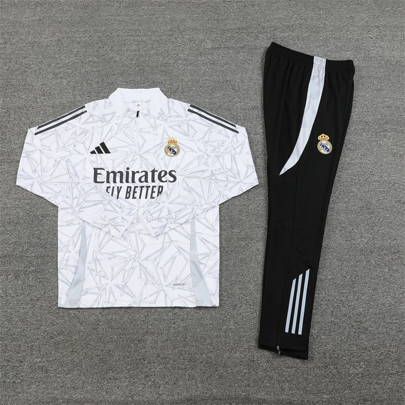 Real Madrid "White Armor" Premium Kids Size Tracksuit