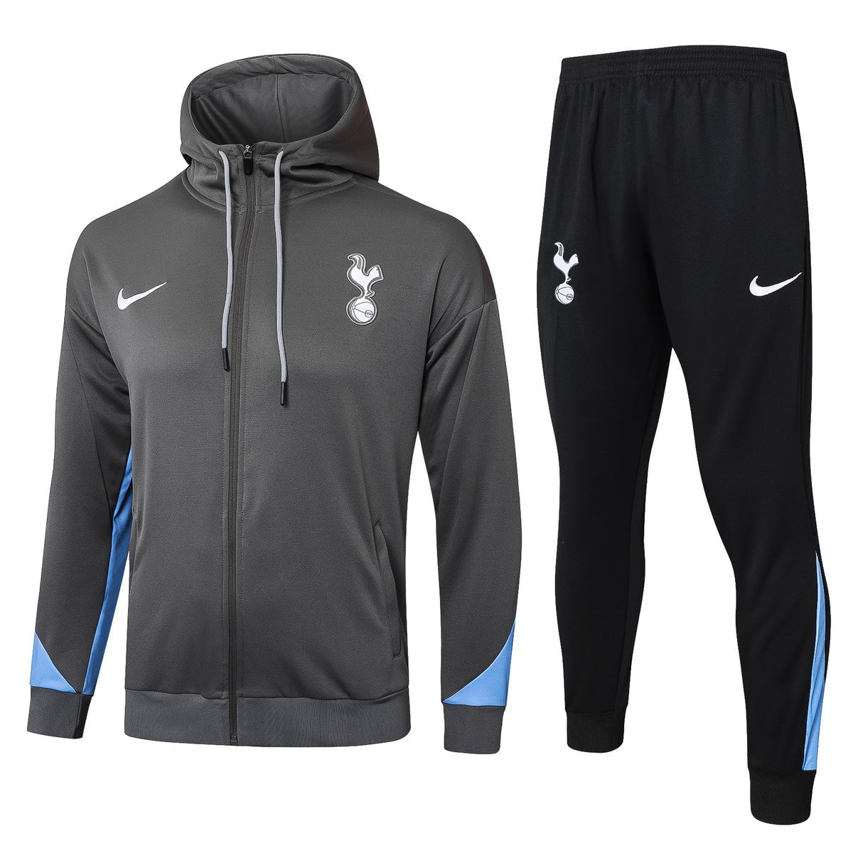 Tottenham Gray and Black Premium Tracksuit
