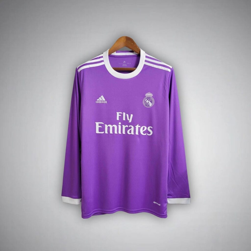 16/17 Real Madrid Away Long Sleeve Kit from FootballPrestige.com - Premium Football Kits