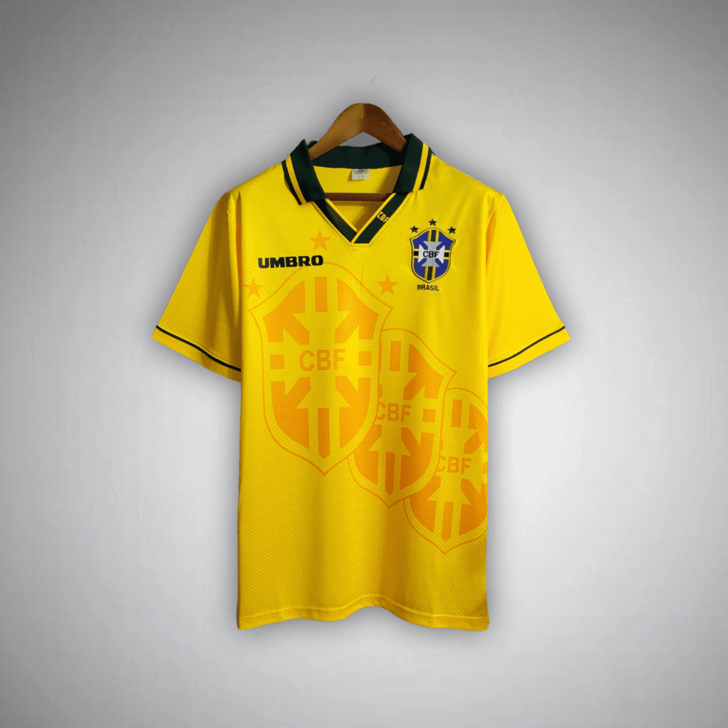 1994 Brazil Home Kit from FootballPrestige.com - Premium Football Kits