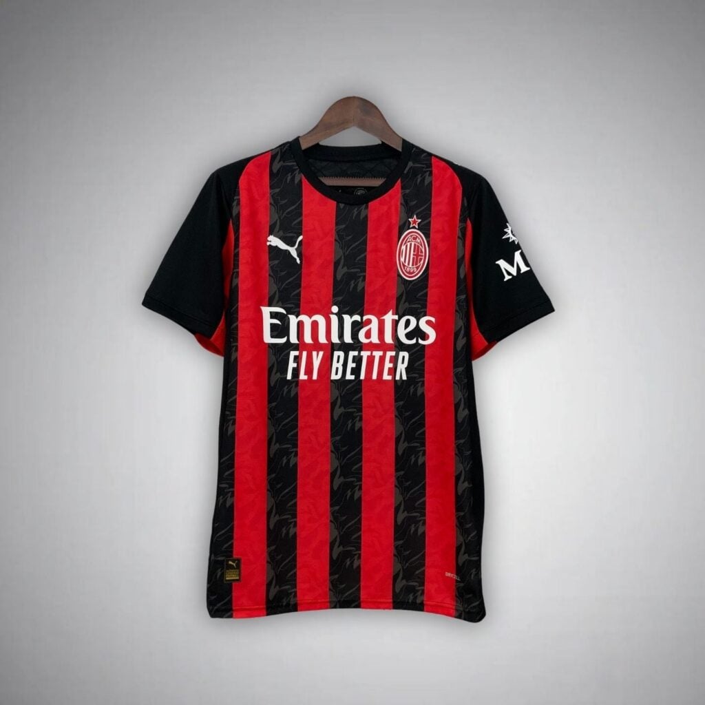 25/26 AC Milan Home Kit from FootballPrestige.com - Premium Football Kits