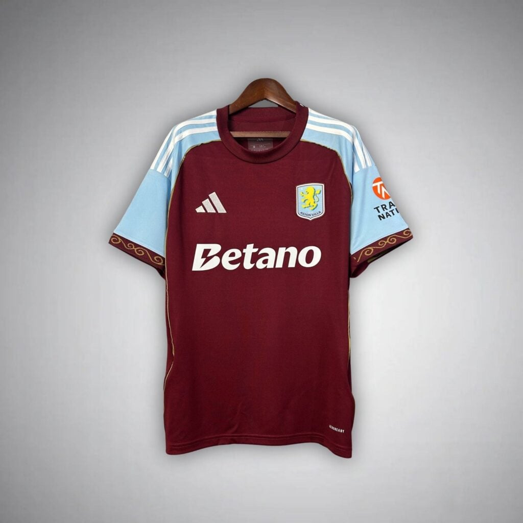 25/26 Aston Villa Home Kit from FootballPrestige.com - Premium Football Kits