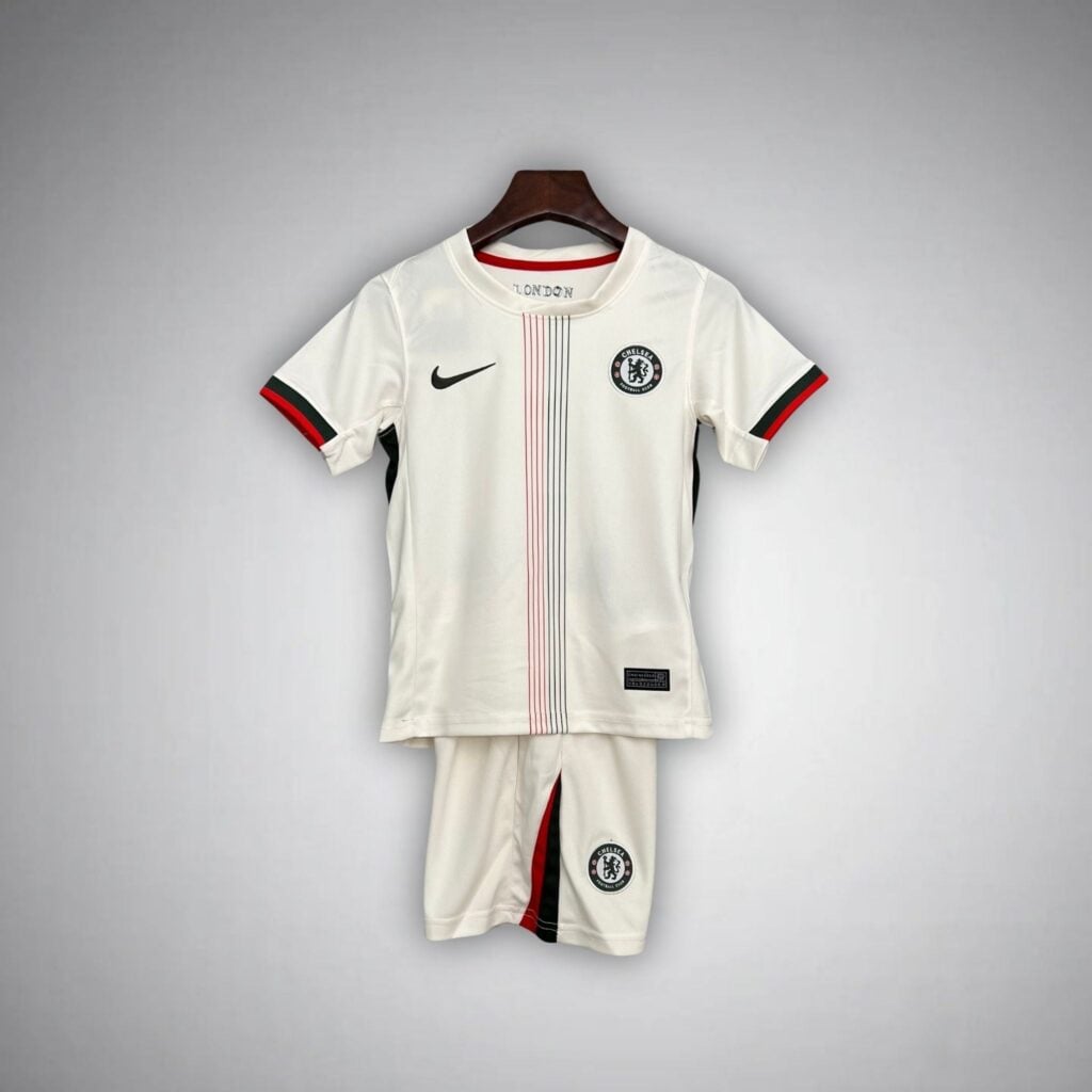 25/26 Chelsea Away Kids Size Kit from FootballPrestige.com - Premium Football Kits