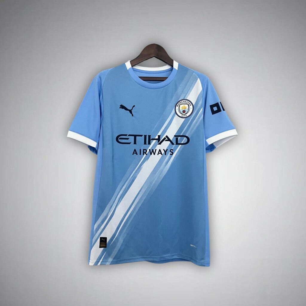 25/26 Manchester City Home Kit from FootballPrestige.com - Premium Football Kits