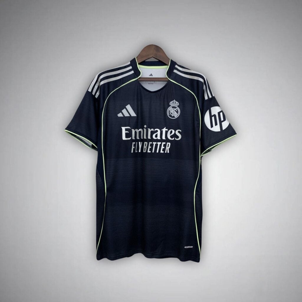 25/26 Real Madrid Away Kit from FootballPrestige.com - Premium Football Kits