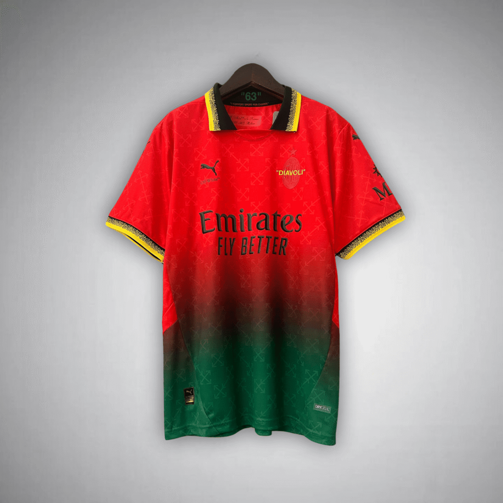 AC Milan x Off - White Premium Kit from FootballPrestige.com - Premium Football Kits