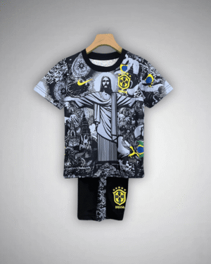 Brazil "Jesus" Premium Kids Size Kit from FootballPrestige.com - Premium Football Kits