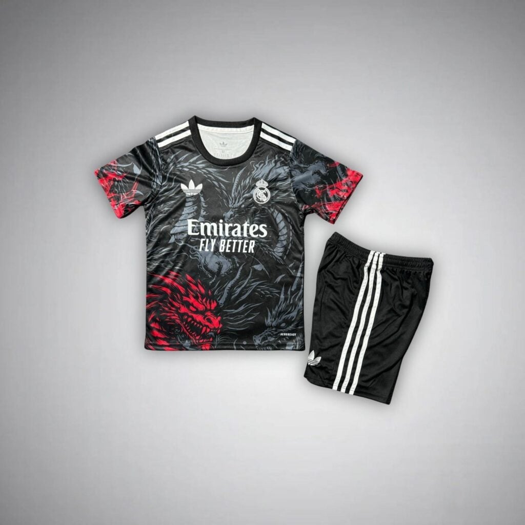 Real Madrid "Devil's Eye" Premium Kids Size Kit from FootballPrestige.com - Premium Football Kits